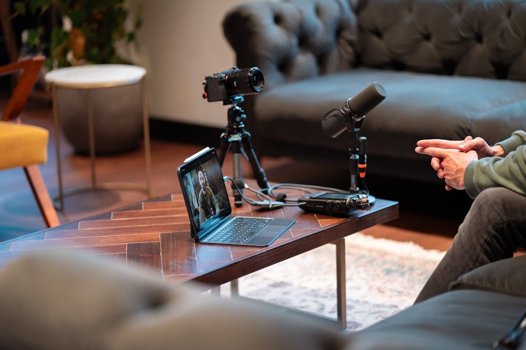 Professional video production team collaborating in a modern studio
